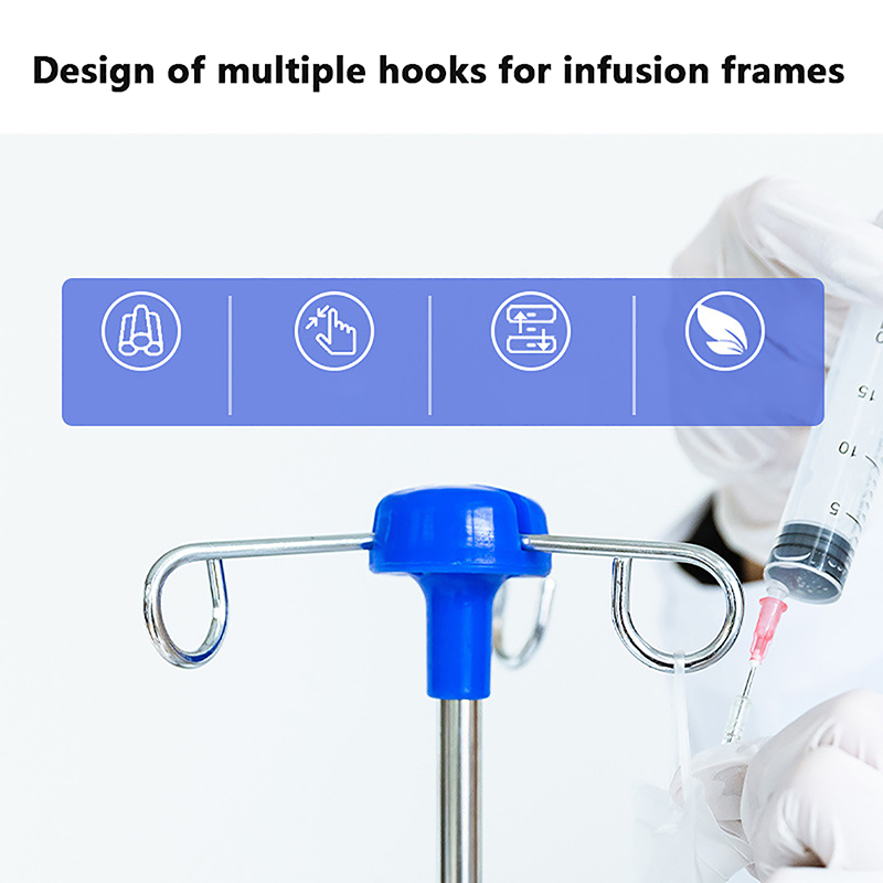 Iv Infusion Pole - 1 Stuk Haak Infusie Stand Clinic