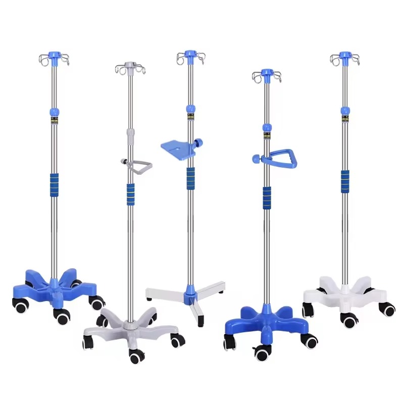 Iv Infusion Pole - Ziekenhuismeubilair IV-paal Medische infusiestandaard In hoogte