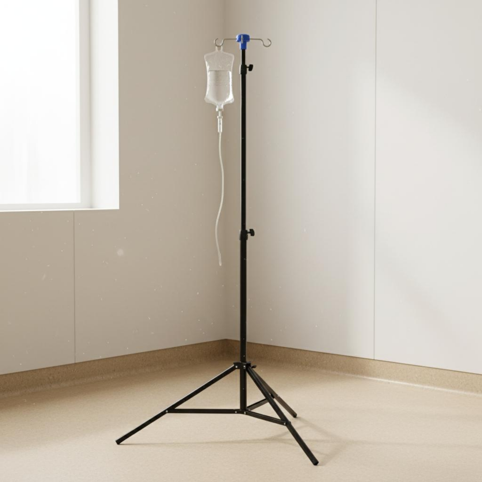 Driepoot infuusstandaard zwart - Iv Infusion Pole recensie en prijs