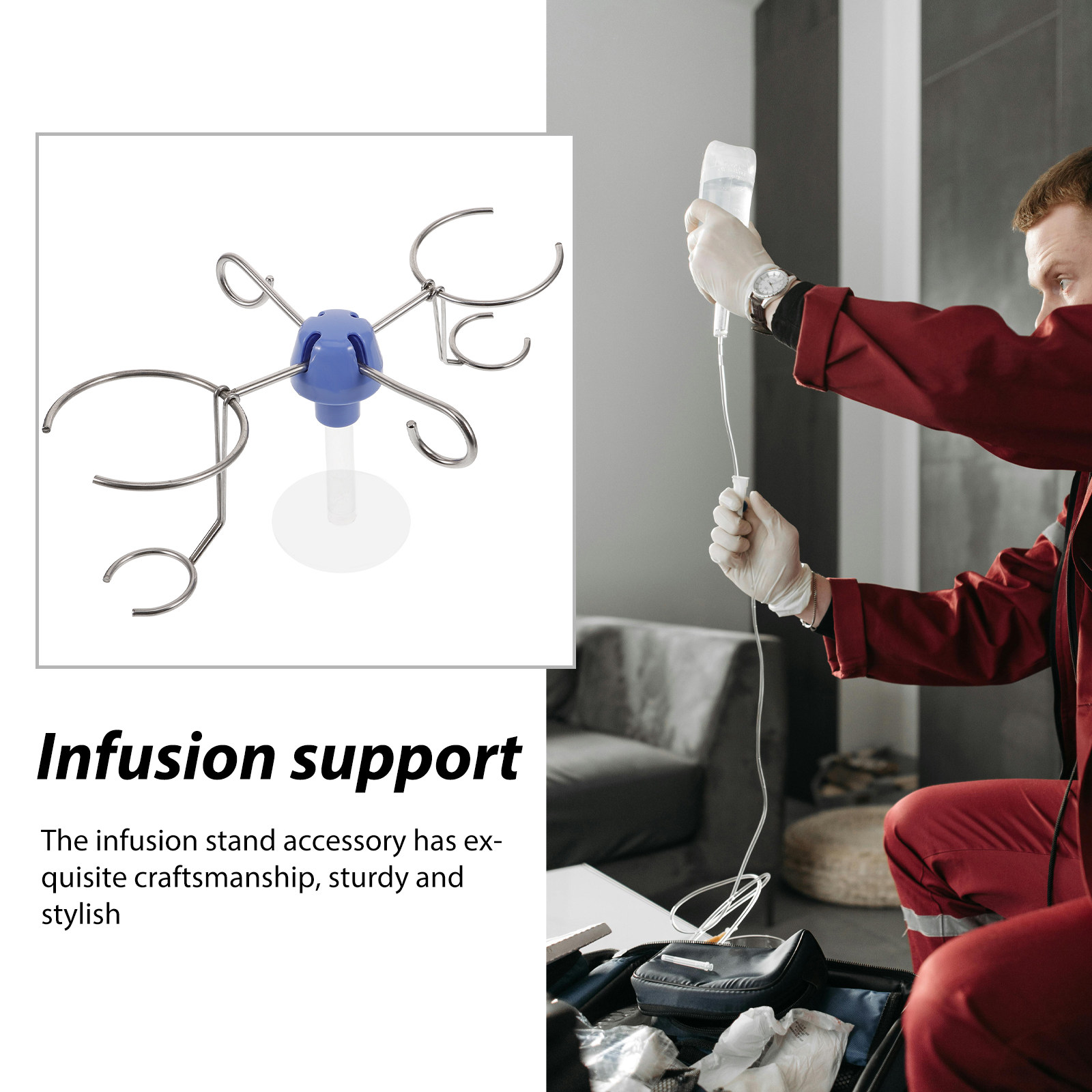 IV-paalhanger, roestvrijstalen - Iv Infusion Pole recensie en prijs